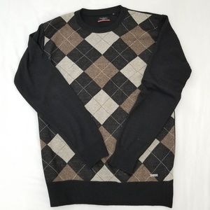 Men's Argyle Sweater crewneck